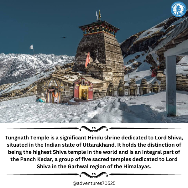 adventures70525's tweet photo. Tungnath Temple in Uttarakhand is the world's highest Shiva temple, part of the Panch Kedar group,five sacred temples dedicated to Lord Shiva in the Garhwal Himalayas.
#Uttarakhand #LordShiva #AncientHeritage #DevotionInStone #SpiritualJourney #travellers #travelling #Peaceful https://t.co/MrsNCxqnHK