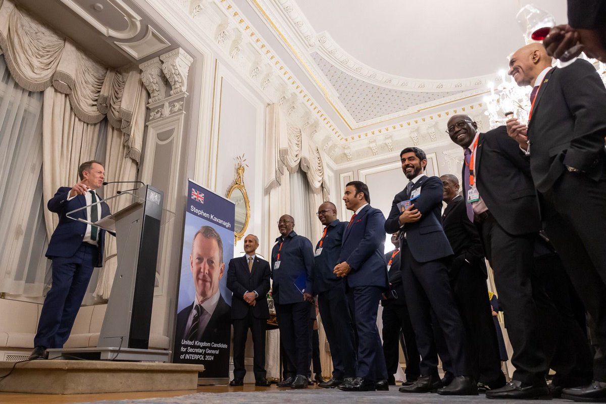 UKMissionVienna's tweet image. Honoured to host UK 🇬🇧 reception in support of the UK’s 🇬🇧 exceptional candidate for Secretary General @SKavanaghLyon.

@INTERPOL_HQ 
#INTERPOLGA
#INTERPOL100