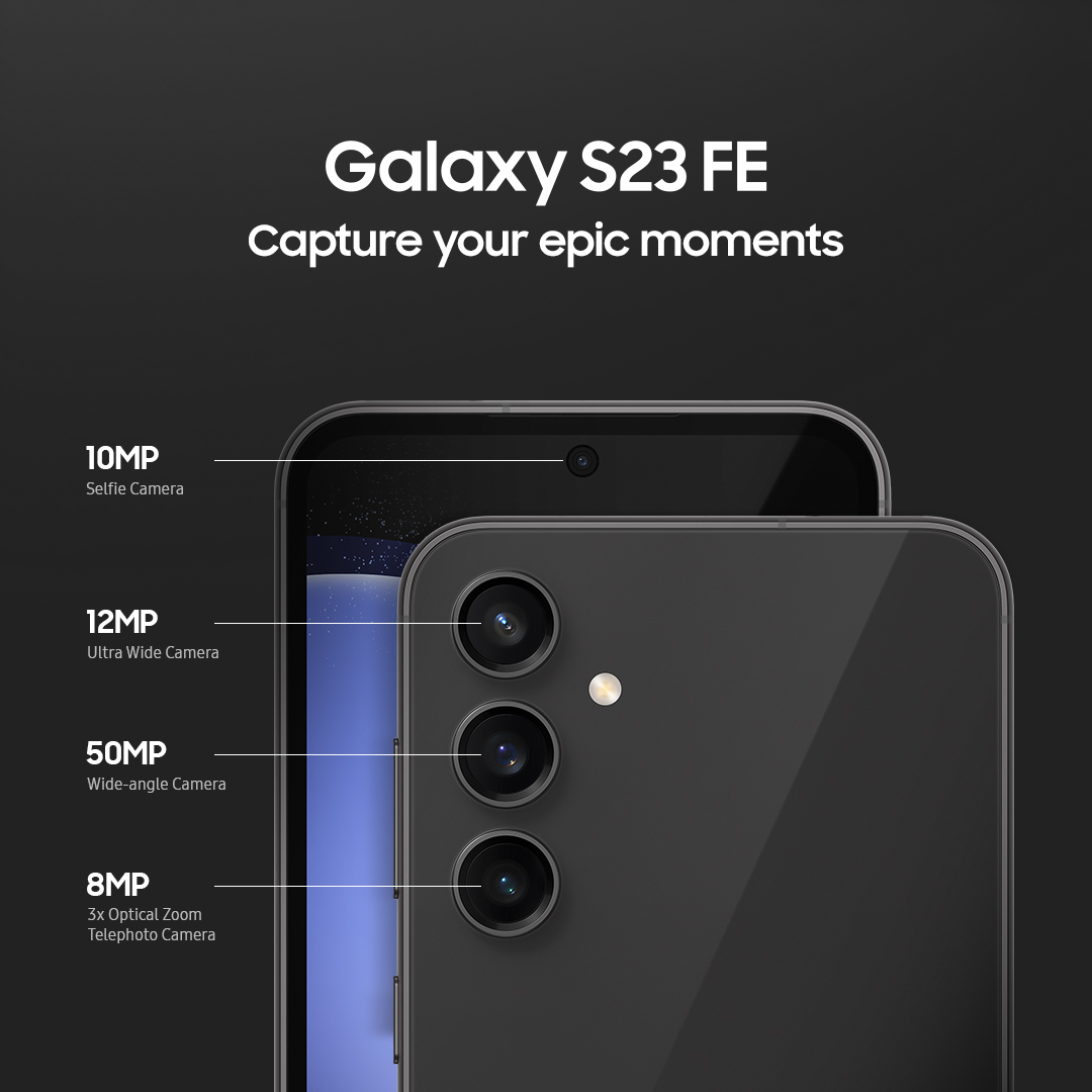 Turn your life’s everyday moments into epic masterpieces with pro-grade camera of all new #GalaxyS23FE.
#Samsung