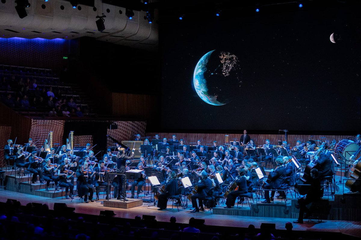 sydsymph's tweet photo. Last night, we explored the secrets of the universe with @ProfBrianCox in the first sold-out performance of our highly anticipated Symphonic Horizons concerts—a special event that combined groundbreaking science with the power of the Sydney Symphony Orchestra. https://t.co/IxB71siKZA