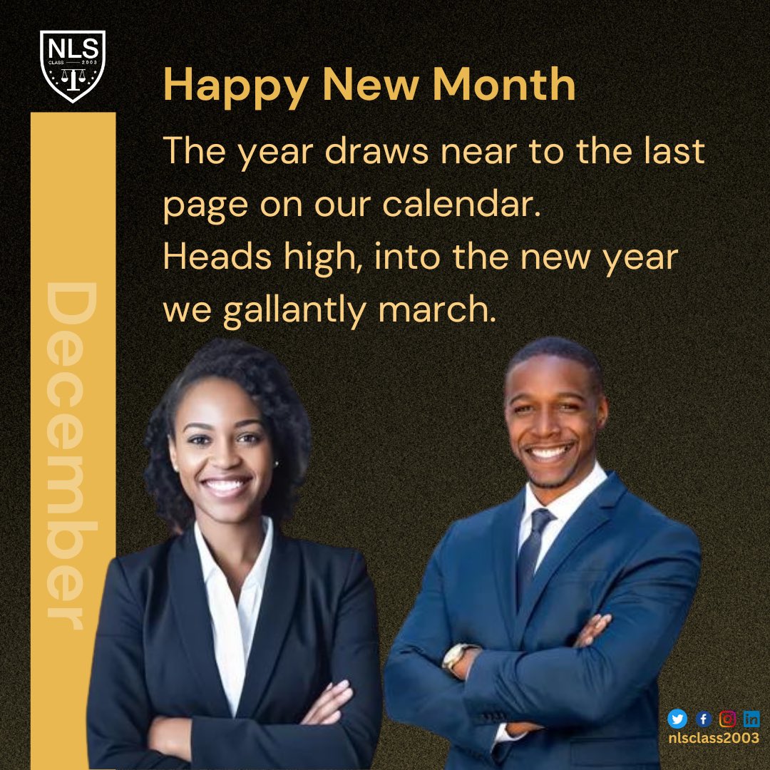 nlsclass2003's tweet photo. The final pages of the calendar will soon turn, and a new year awaits.
Happy New Month, welcome to December.
What are you grateful for this year, share with us in the comments.
#newmonth #december #newmonthwish #christmas #gratitude #friday #tgif
#legalpractitioners #lawyer https://t.co/wpwTDhd7VA