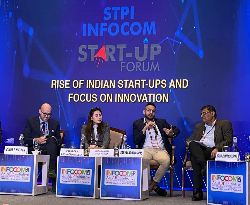 jisgroupindia's tweet photo. Sardar Anmol Singh Narula, Director, JIS Group addressed a session on ‘STPI INFOCOM START-UP FORUM – Rise of Indian Start-ups and Focus on Innovation’ at INFOCOM 2023, in Kolkata.
#INFOCOM2023 https://t.co/Rd7quoQoSt