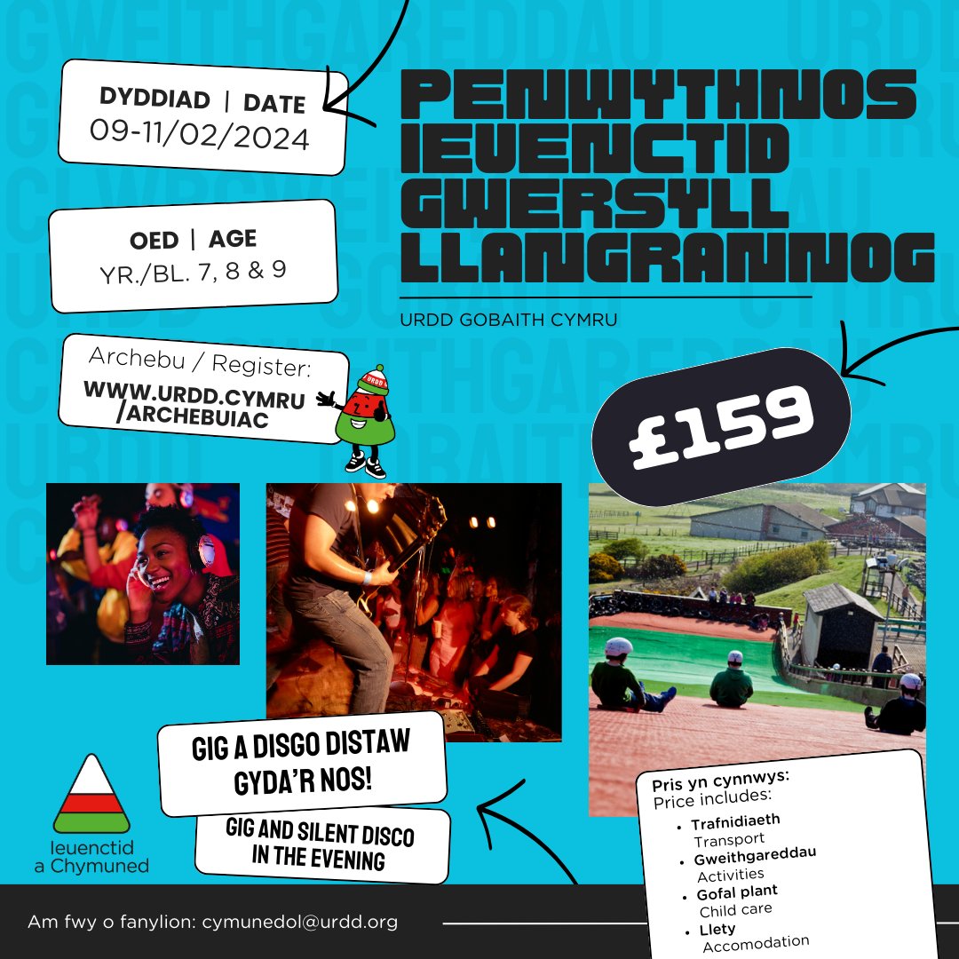 UrddCymoedd's tweet photo. Cwrs #Swogio Gwersyll Yr Urdd, Caerdydd
a Chwrs Ieuenctid yng Ngwersyll yr Urdd Llangrannog 😎‼
Cofrestru 👉 https://t.co/txTT1oK5ph a dewis 'Cenedlaethol' fel eich rhanbarth
📩 Unrhyw gwestiynau: cymunedol@urdd.org https://t.co/RQiQewq4cH