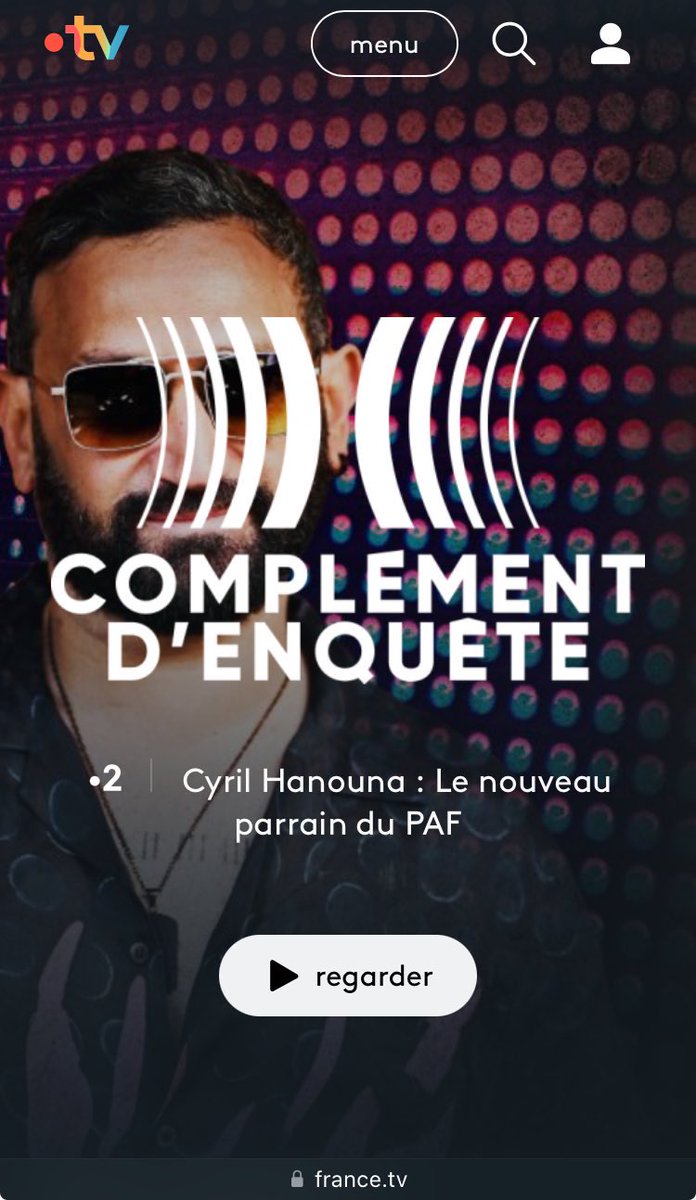 France TV Pro (@francetvpro) on Twitter photo #Audiences #France2
Meilleure performance historique hier soir pour <a href="/Cdenquete/">Complément d'enquête</a> présenté <a href="/tristanwaleckx/">Tristan Waleckx</a>
📍3M de tvsp | 32.9% de PdA
Records sur les cibles
41.1% de PdA sur les 15-49
52.2% de PdA sur les 15-35
51.5% de PdA sur les 15-24
▶️disponible france.tv #Audiences #France2
Meilleure performance historique hier soir pour <a href="/Cdenquete/">Complément d'enquête</a> présenté <a href="/tristanwaleckx/">Tristan Waleckx</a>
📍3M de tvsp | 32.9% de PdA
Records sur les cibles
41.1% de PdA sur les 15-49
52.2% de PdA sur les 15-35
51.5% de PdA sur les 15-24
▶️disponible france.tv