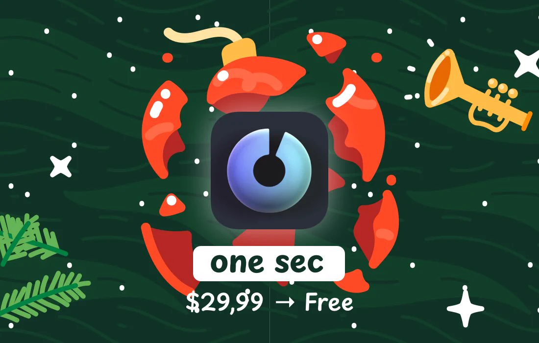 one sec Lifetime : $29.99 → Free