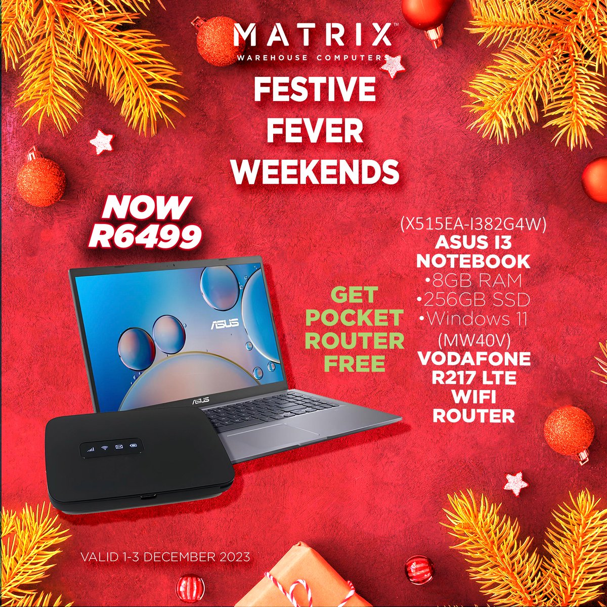 MatrixWarehouse's tweet image. Festive Fever Has Arrived 🎅🎄
.
.
.
.
#matrixwarehouse #December #FestiveSeason #techdeals #Savings