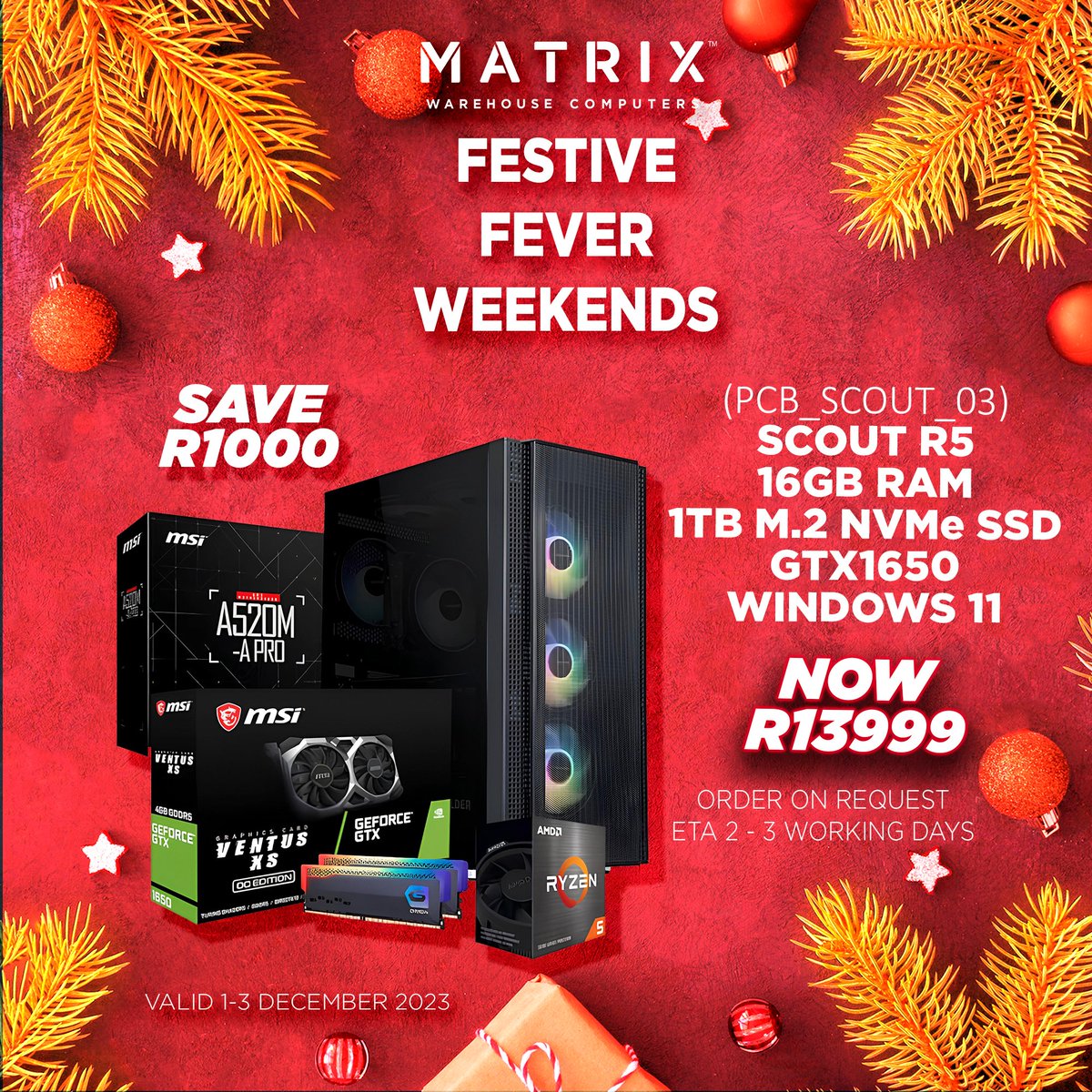 MatrixWarehouse's tweet image. Festive Fever Has Arrived 🎅🎄
.
.
.
.
#matrixwarehouse #December #FestiveSeason #techdeals #Savings