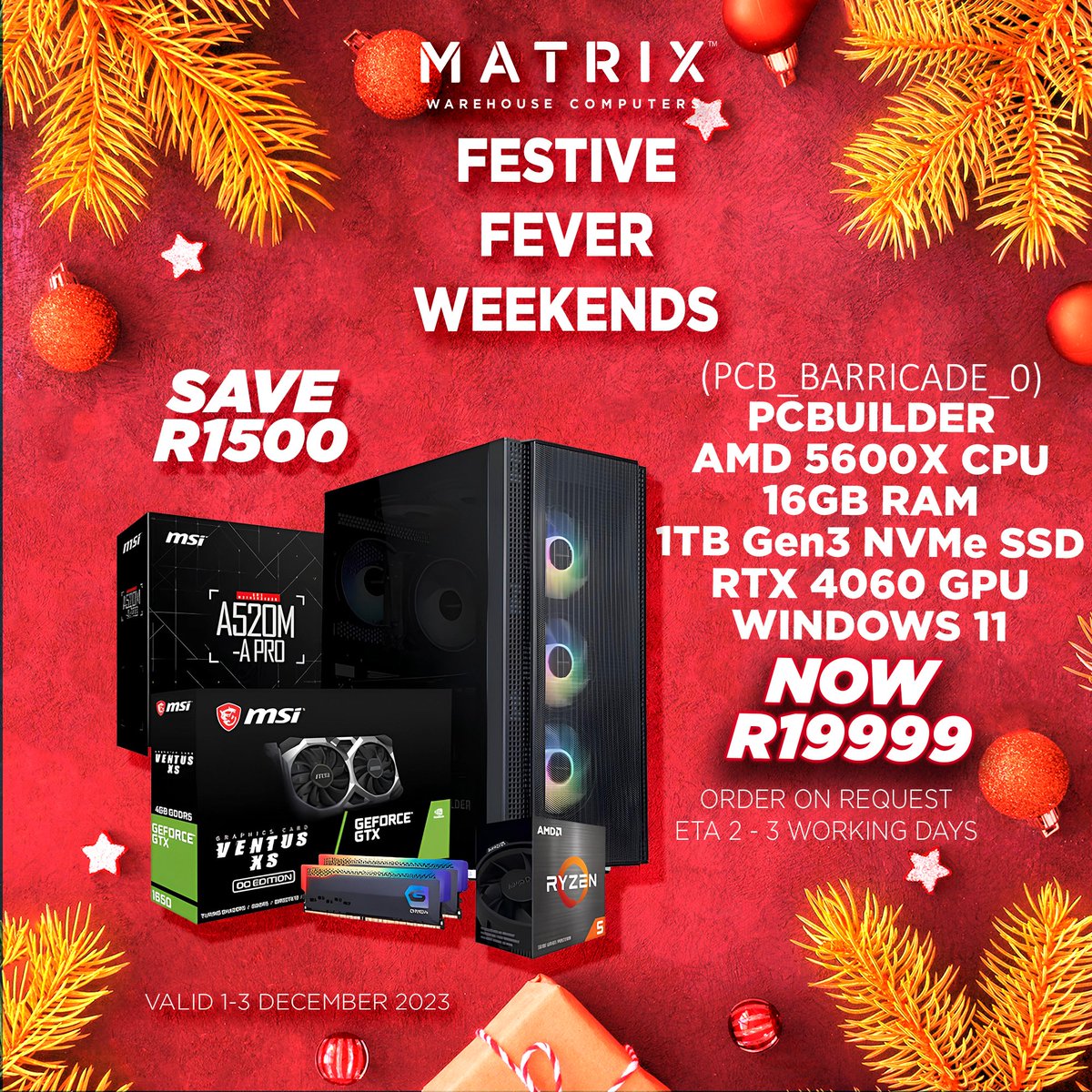 MatrixWarehouse's tweet image. Festive Fever Has Arrived 🎅🎄
.
.
.
.
#matrixwarehouse #December #FestiveSeason #techdeals #Savings