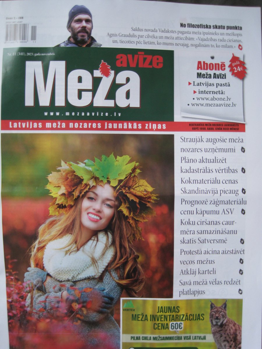 raimondsmezaks's tweet photo. Mans raksts "Meža avīzē" par izcilo Saldus novada mežkopi Agni Grauduli. Viņa demonstrējumu teritorija "Rūķmuiža" ietilpst dabai draudzīgu meža demonstrējumu tīklā projektā @LatViaNature https://t.co/KyWB1nop5l