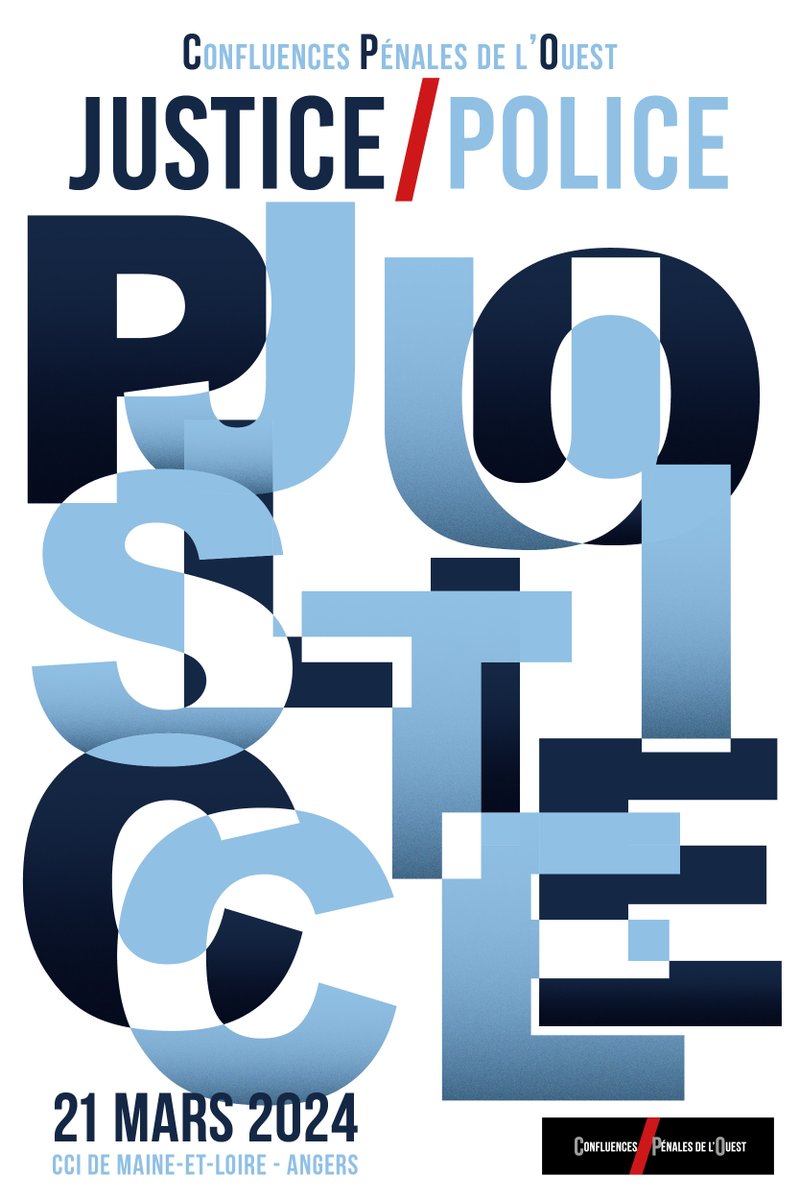⌛️#savethedate Avocats, magistrats, professionnels du #droit... : vous avez rendez-vous
le 𝗷𝗲𝘂𝗱𝗶 𝟮𝟭 𝗺𝗮𝗿𝘀 𝟮𝟬𝟮𝟰 à #Angers avec
𝗟𝗘𝗦 𝗖𝗢𝗡𝗙𝗟𝗨𝗘𝗡𝗖𝗘𝗦 𝗣𝗘𝗡𝗔𝗟𝗘𝗦 𝗗𝗘 𝗟'𝗢𝗨𝗘𝗦𝗧
➡️ #𝗷𝘂𝘀𝘁𝗶𝗰𝗲 / #𝗽𝗼𝗹𝗶𝗰𝗲
#CPO2024