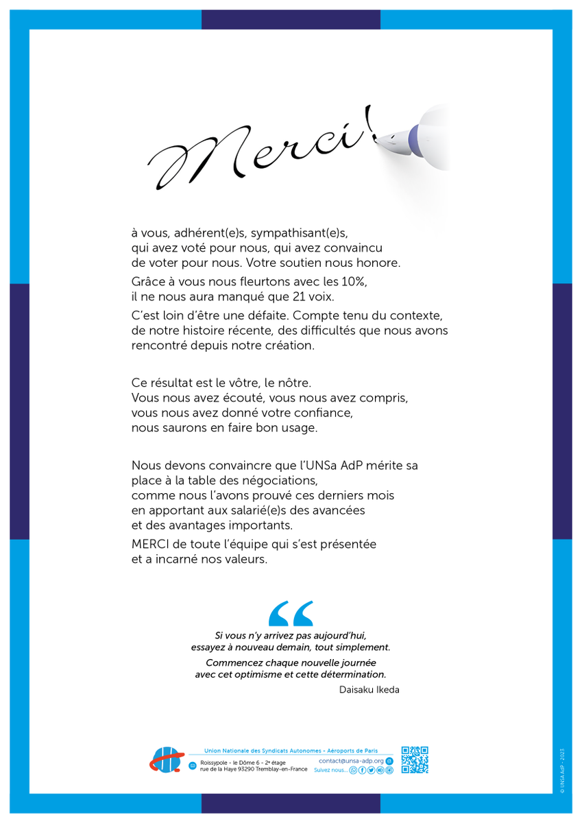 UnsaAdp's tweet photo. Remerciements à nos adhérent(e)s et sympathisant(e)s
https://t.co/xgXDZvywjG
#nouveaupostdeblog https://t.co/TIZYl0CKoh