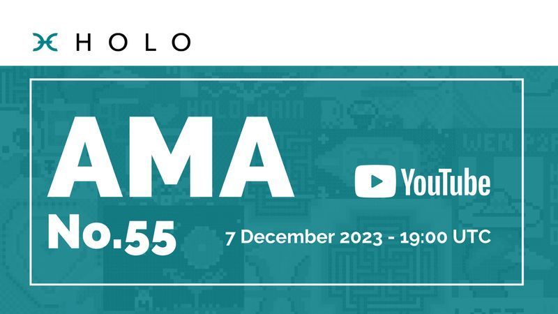 H_O_L_O_'s tweet photo. Join us next Thursday, 7 December at 19:00 UTC for a live AMA session where we'll be answering your questions on Holo and Holochain. Get ready to learn, connect, and engage. 💬 Got a question? Ask👇
https://t.co/8vM7D37Koh https://t.co/Lg3R5YwQLN