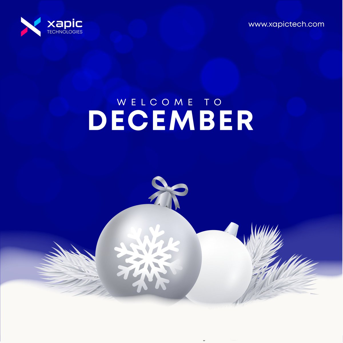 Xapic_Tech's tweet image. Hello December! Let&apos;s cherish joy, laughter, and kindness this month. Wishing everyone a wonderful December! 🌟 

#DecemberVibes #NewMonthPositivity #XapicTechnologies