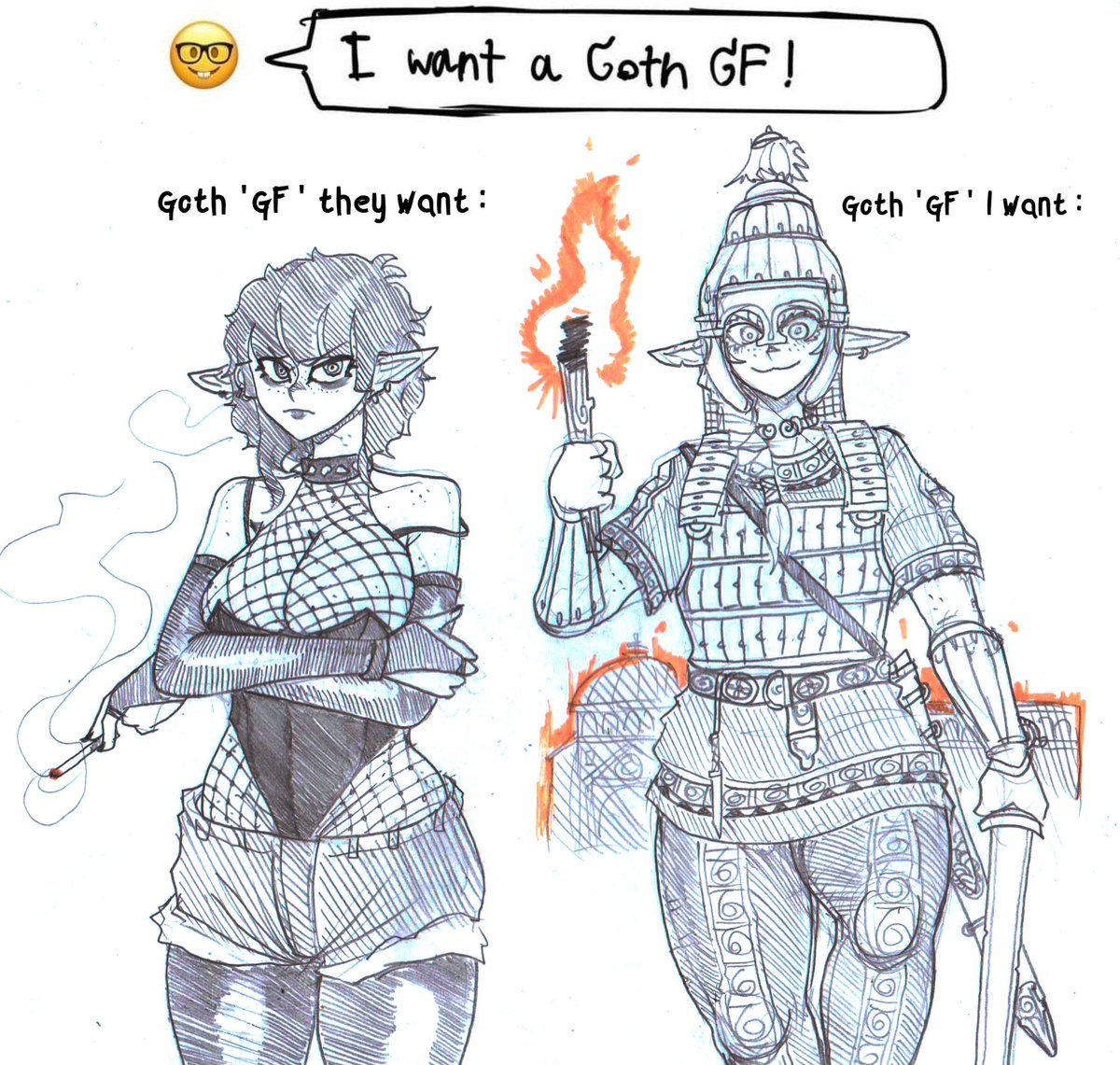 anonhistory's tweet image. Man who draws late antiquity Rome, Pictish witch and Germanic elves.