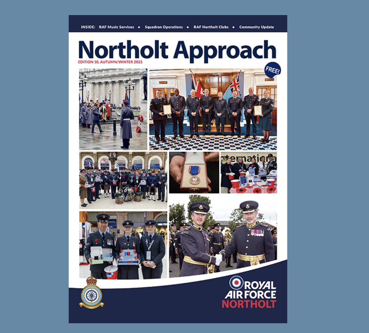 AtkinsJim2's tweet photo. Read the Autumn/winter issue of Northolt Approach the official magazine of #RoyalAirforceNortholt https://t.co/UL9T9LRYTg you can also subscribe for free and have numerous #Rafmags sent to you by email so you never miss an issue @RAFNortholt @RoyalAirForce  @RAFHIVE https://t.co/mrpkhmT4jW
