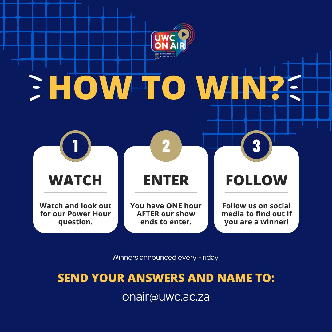 Congratulations, Maddison Collins, on winning the Power Hour for episode 3! You’ve secured an incredible UWC On Air hamper. Stay tuned for the upcoming episode and seize the opportunity to win big with our Power Hour question! #UWCOnAir #IAmUWC #OnAirSeason2