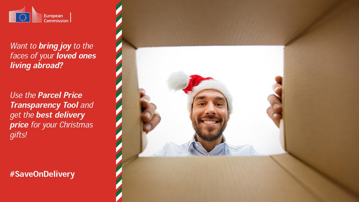 EU_Growth's tweet photo. 🎄Christmas is just around the corner! 🎅
Sending gifts abroad? 🌍 Save big on delivery costs with our Parcel Price Transparency Tool.
Find the perfect cross-border delivery service and the best price for you here: https://t.co/37466Szo5v
#SaveOnDelivery #SingleMarket https://t.co/YBHcqk42Lb