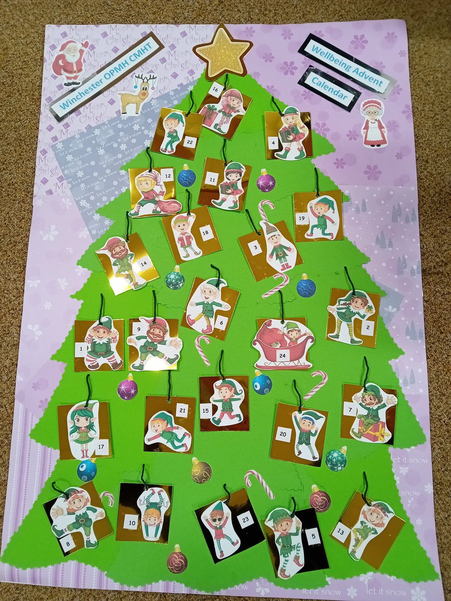 Winchester OPMH Wellbeing Advent Calendar - a great way to help with the stressors of December 🎄🎄🎄 <a href="/ameliagraccee/">Amelia</a> <a href="/JoMcGee05231886/">Jo McGee 💙</a>