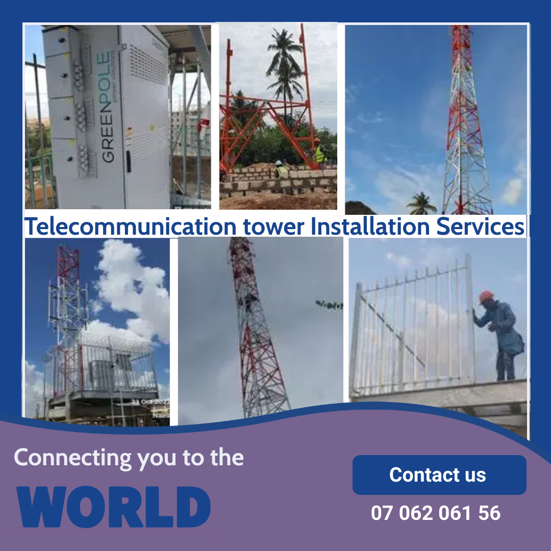 neumatech's tweet photo. Installation of  Solar-Powered telecommunication Towers contact us 0728 848894/ 0706206156 https://t.co/Jr6SSNnEzB