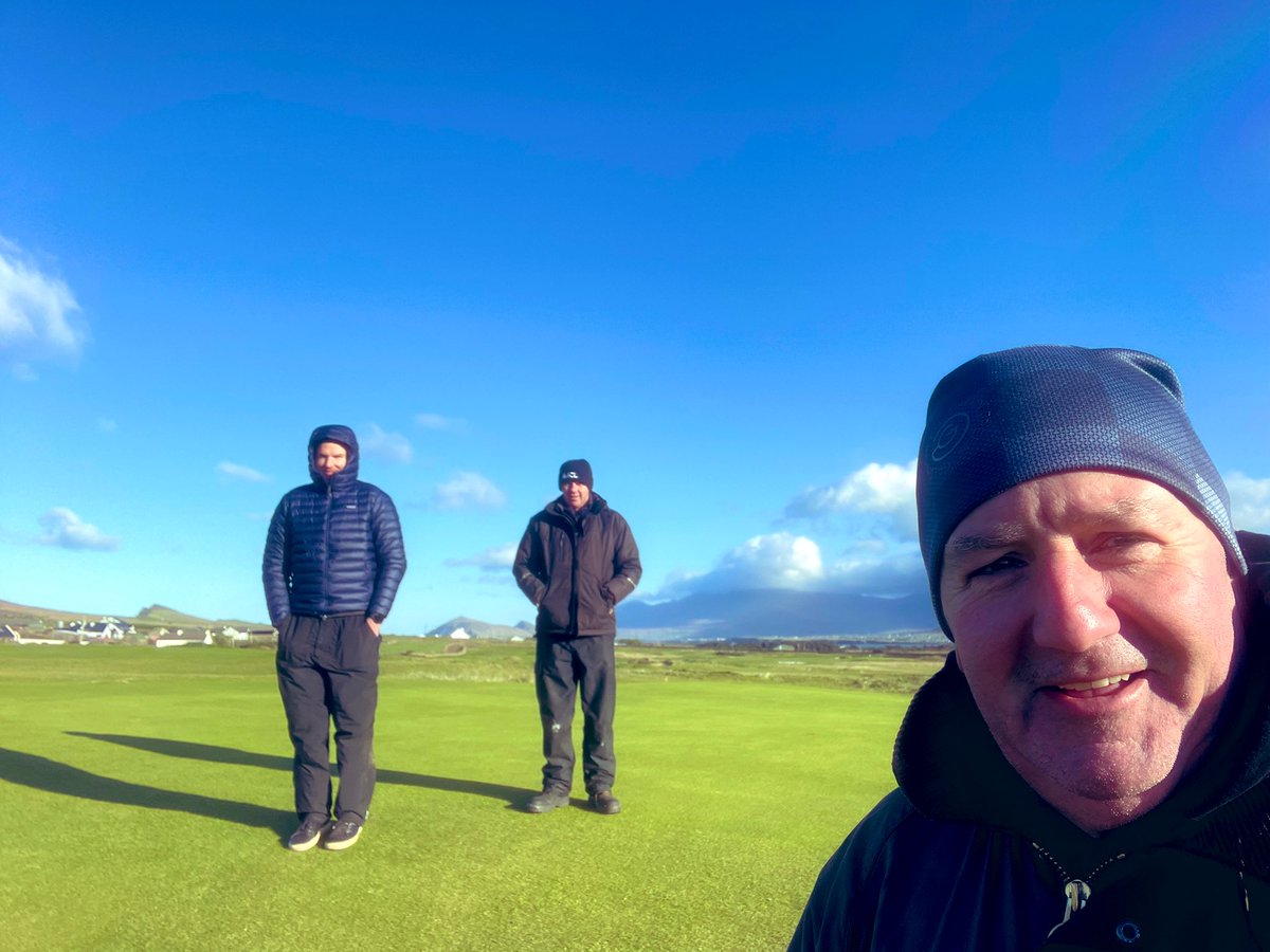 Baltic but beautiful @CeannSibealGC planning next phase of works with @corflan and @jjcorduff Spectacular spot.