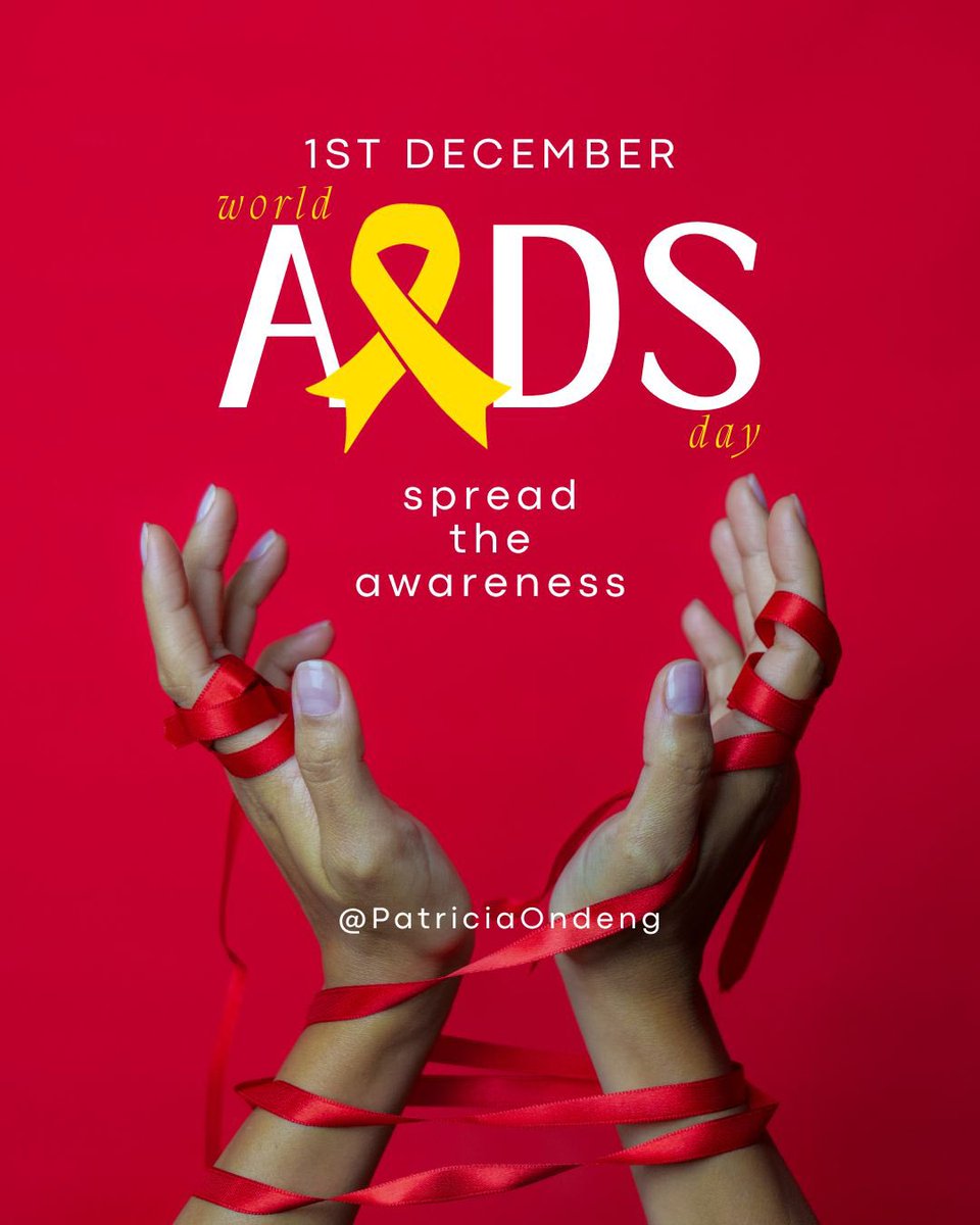Today marks the World AIDS day Let us all hold hands and show support to people living with HIV and remember all those who have died from AIDS Related Diseases.Remember prevention is better than cure.#WorldAIDSDay2023 #AIDSAwareness #aidsday2023 #aids