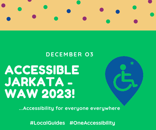 OneAccessiblity's tweet photo. We are marking the International Day of Persons with Disabilities with several meet-ups and activities around the world. Join us to make the world more accessible for everyone everywhere!
Lagos, Jakarta, Buenos Aires...
#IDPD2023 #IDPD #OneAccessibility #A11Y #LocalGuidesConnect https://t.co/fS0KeogLEP