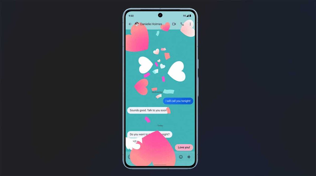 【読まれています】「I love you（愛してる）」といった特定のメッセージを入力すると、内容に沿った色やアニメーションが流れ始める--グーグル「メッセージ」アプリに7つの新機能 japan.cnet.com/article/352122…