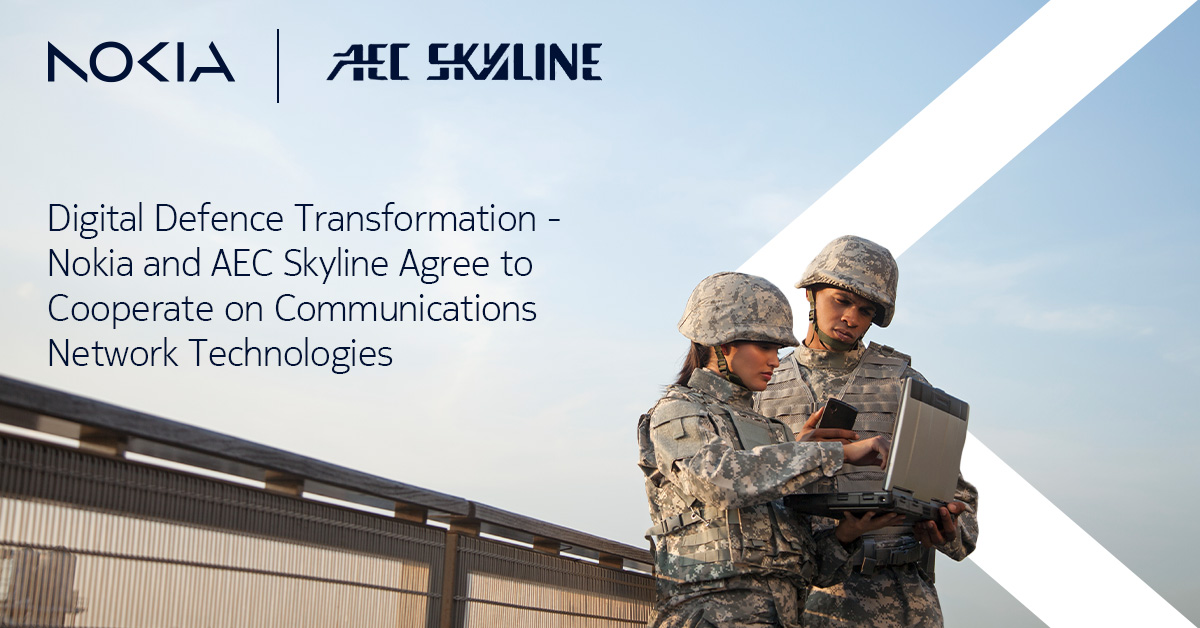 AEC Skyline and Nokia announced they have agreed to cooperate in the area of cellular network technologies. Under the partnership, AEC Skyline will promote Nokia's secure and reliable wireless broadband network offerings in the Dutch market.  
Read the PR: nokia.ly/3RngTWj