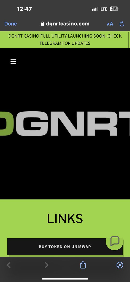 pitboss7777's tweet photo. @Poe_Ether @SolareumProject $DGNRT is working endlessly to get our their casino ready for the community! already partnered with $BART so this is sure to be a hit! @dgnrtcasino https://t.co/xOrhQbUUSP