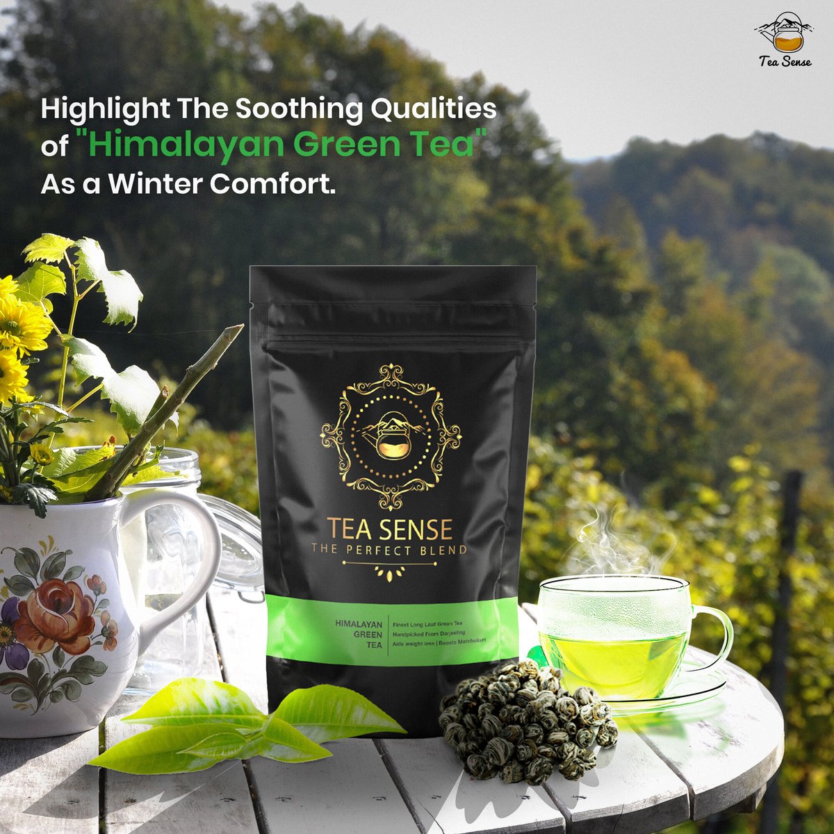 theteasense's tweet photo. Warm up your winter with the soothing embrace of our Himalayan Green Tea. Comfort in every cup #Tea #Teasense #HimalayanGreenTea #Greentea #explore https://t.co/3tpCBHGojw