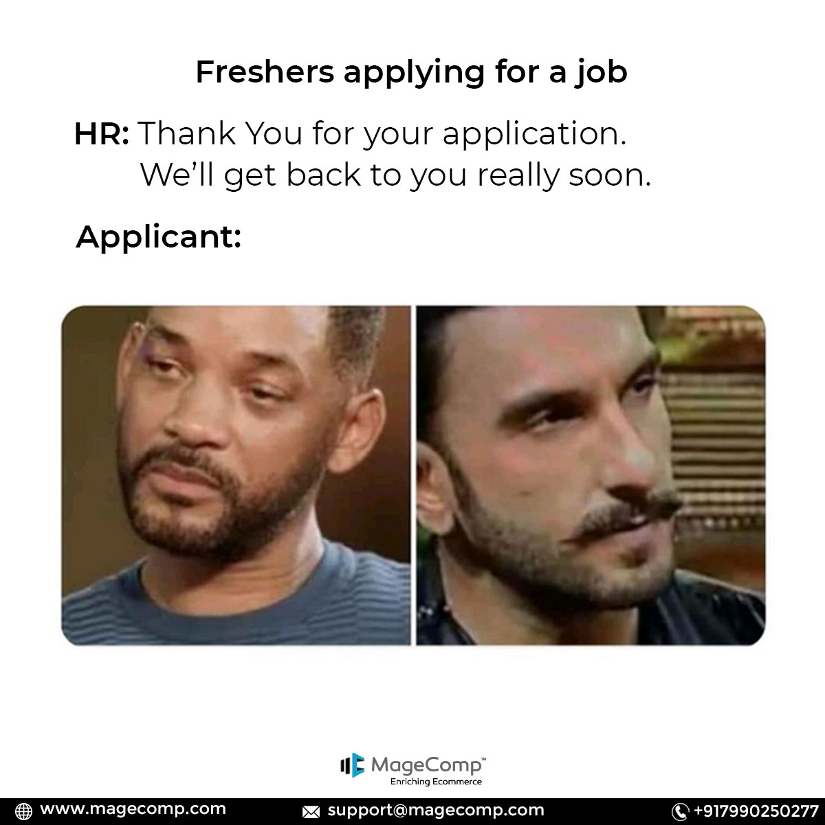 theMageComp's tweet photo. When you apply for the job and, HR replies with, “Thank You for your application. We’ll get back to you really soon.” We really know they are never contacting us again.

Follow MageComp for more such memes.😂

#hrmemes #hrmeme #funnymemes #memesdaily #mondaymotivation #mondaymems https://t.co/KBYIGRIcjT