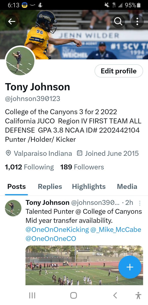 Tony Johnson tweet media