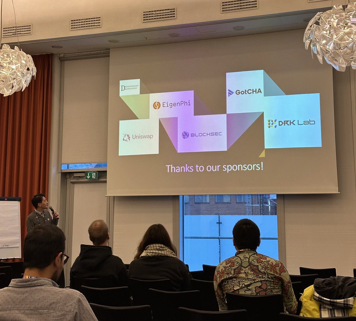 DRK_Lab's tweet photo. Glad to support this incredible @defi_workshop at renowed @acm_ccs !

It’s great to be a sponsor along with @d23e_AG @Uniswap @EigenPhi @BlockSecTeam @GotCHA_labs！ https://t.co/8tTKNLuhe5