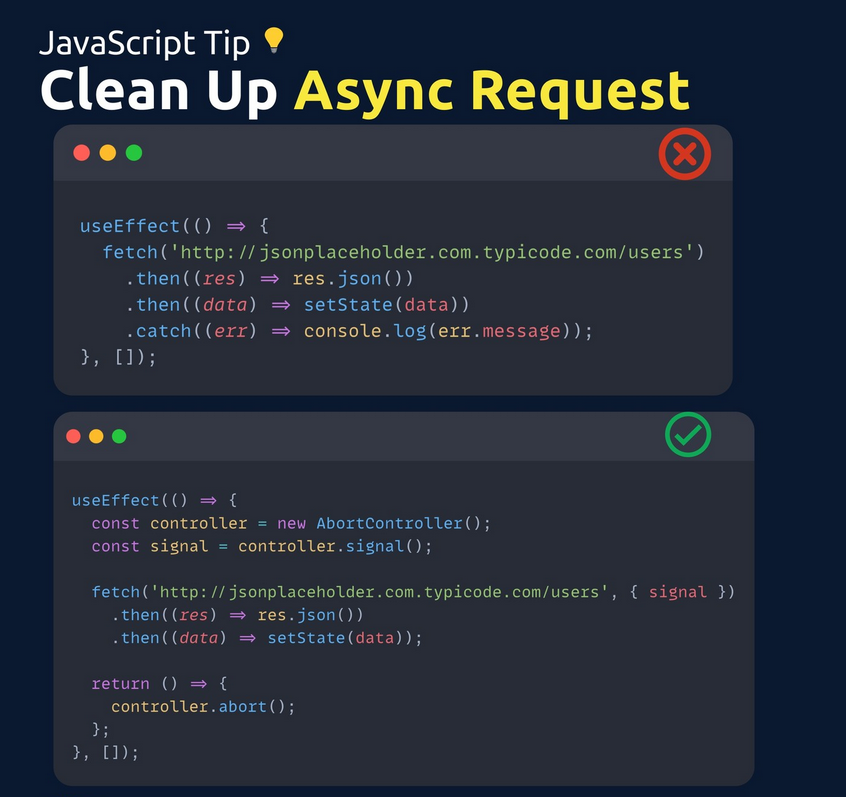 reactdevz's tweet image. JavaScript Tip morioh.com/a/c1d97f3296d5

#asynchronous #javascript #async #await #promises #callbacks #js #react #reactjs #programming #developer #morioh #programmer #coding #softwaredeveloper #computerscience #webdev #webdeveloper #webdevelopment