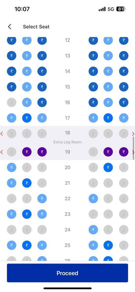Hey @IndiGo6E How can every seat be payable?? Middle seat back of the aircraft is also now paid?? What’s the point of picking auto assign? @MoCA_GoI @DGCAIndia @JM_Scindia Is this how an airline can keep charging for everything? How is this customer friendly?