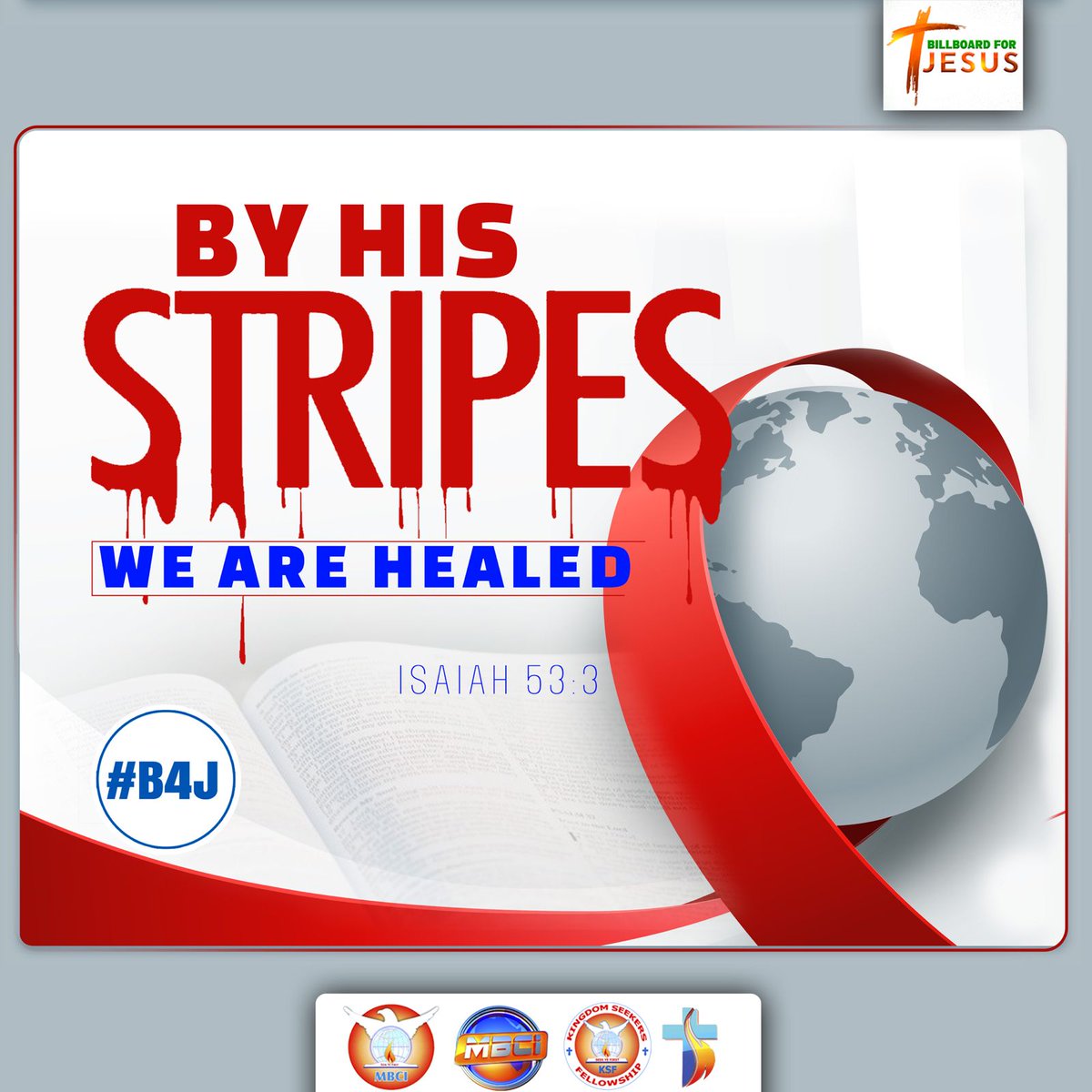 billboard4Jesus's tweet photo. On this World AIDS Day, we remember the suffering caused by HIV/AIDS. We hold onto the promise of our LORD; that by His stripes, we are healed. May God grant healing, hope and comfort to all affected and infected.

#b4j
#billboardforjesus
#worldaidsday https://t.co/lnNh4jxaiH