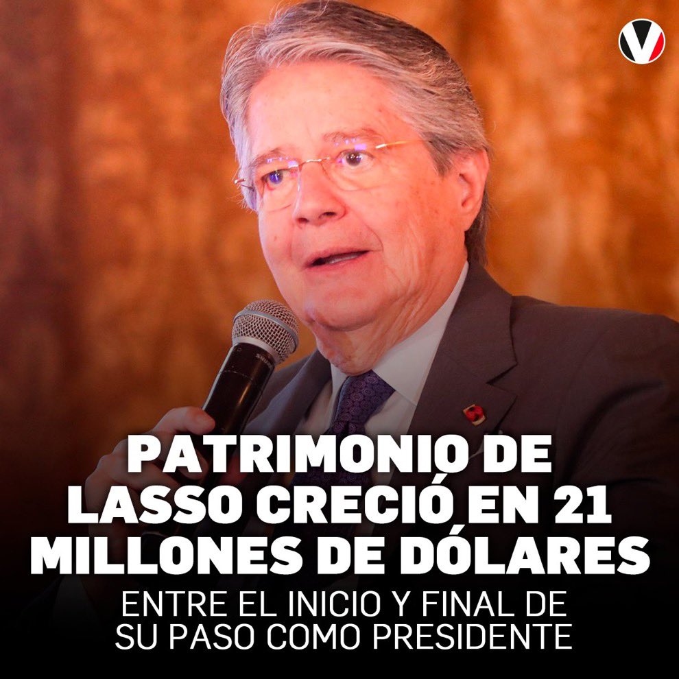 Pero en una muestra de desprendimiento y bondad donaba su sueldo de presidente…🤢
Lasso es la hipocresía personificada.
#LosCorruptosSiempreFueronEllos