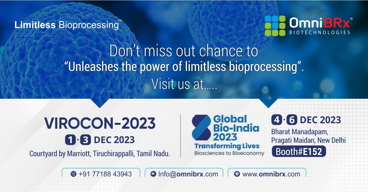 📅 Don't miss out on this incredible opportunity to witness groundbreaking innovations and establish valuable connections.

Join us at VIROCON and Global Bio India to experience the future of healthcare firsthand! See you there! 🌐

#bioprocessing #biotechnology #biologics