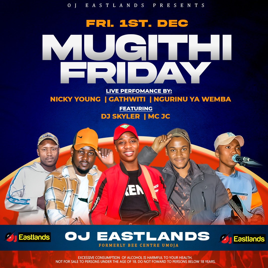OJLoungeKe's tweet photo. Friday Mugithi https://t.co/xitHmnz7MD
