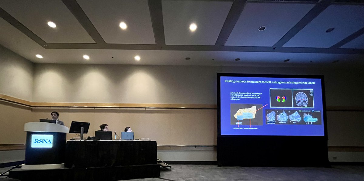 Honored for the opportunity to present our work at #RSNA2023 and represent our great team @picslupenn and collaborators. Special thanks to my exceptional mentors @paul_yushkevich and @lemwisse for their unwavering help and support throughout the long journey of this project!