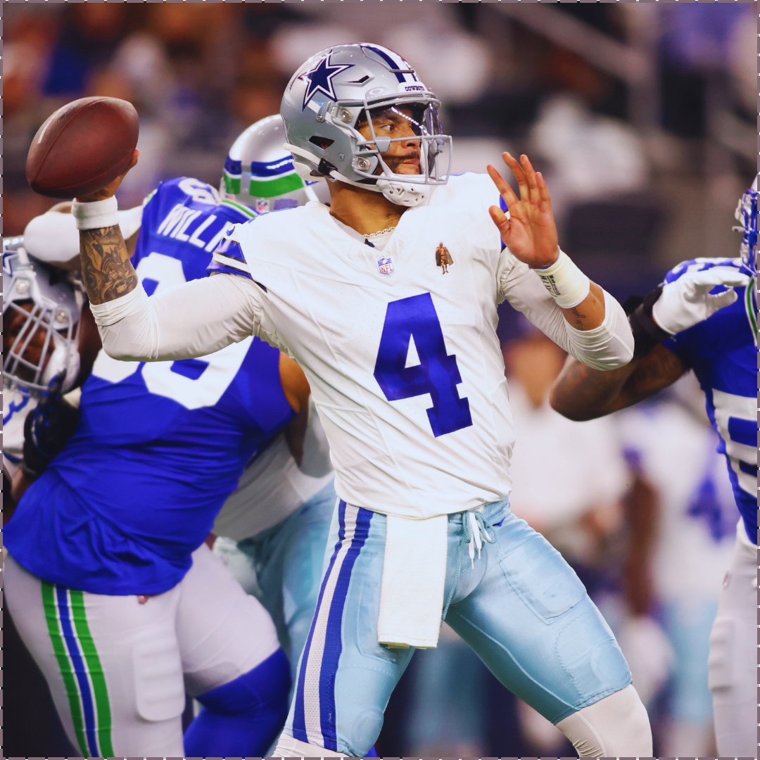 #Cowboys QB Dak Prescott in his last seven games:

• 177/251 (70%)
• 2,173 yards
• 23 total TDs
• 2 INTs
• 6-1 record

You're in denial if you don't think he's an MVP candidate.