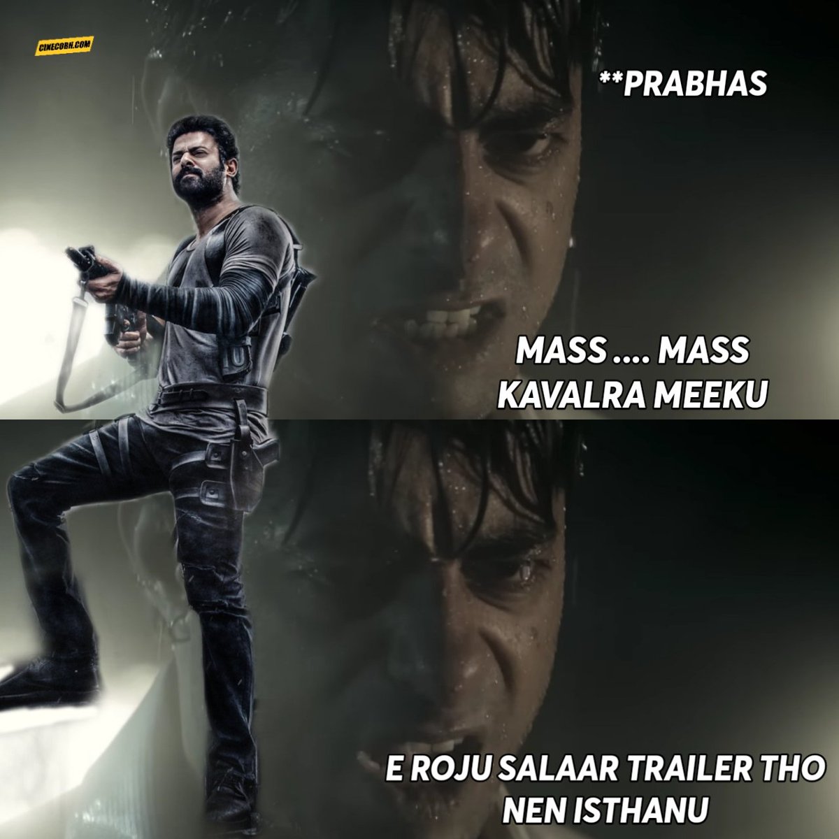 cinecorndotcom's tweet photo. Power packed Action Trailer 🔥

#SalaarTrailer #Prabhas #SalaarCeaseFire https://t.co/bF6uHlOQ9A