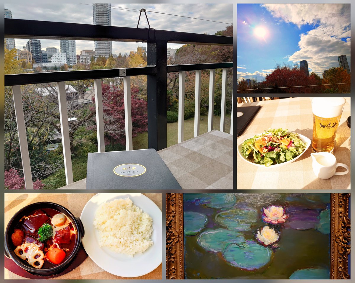 rS7Du7S0hd1m96a's tweet photo. 上野にある 精養軒。日本にフランス料理の草分けとして誕生したお店でもある。テラス席は桜の季節になると愛でながら食事が出来る。時代は流れど料理の味は変わらぬ美味しさを保つ。ビ―フシチュ―&amp;サラダ、アペリティフ・・？(笑) 少し寒空の中でも 外を見渡しながらの食事は最高。
#心も癒される https://t.co/d3Xm18QRxK