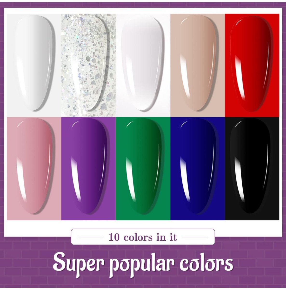 Dezsdeals's tweet photo. 💅60 PCS Gel Nail Polish Kit with U V Light Base💅

🔴 https://t.co/YnqcgxxuJX

✅ Bookmark &amp; Follow ✅

#nailart #mattenails #glossynails  #gelnails https://t.co/P3A6KguyTA