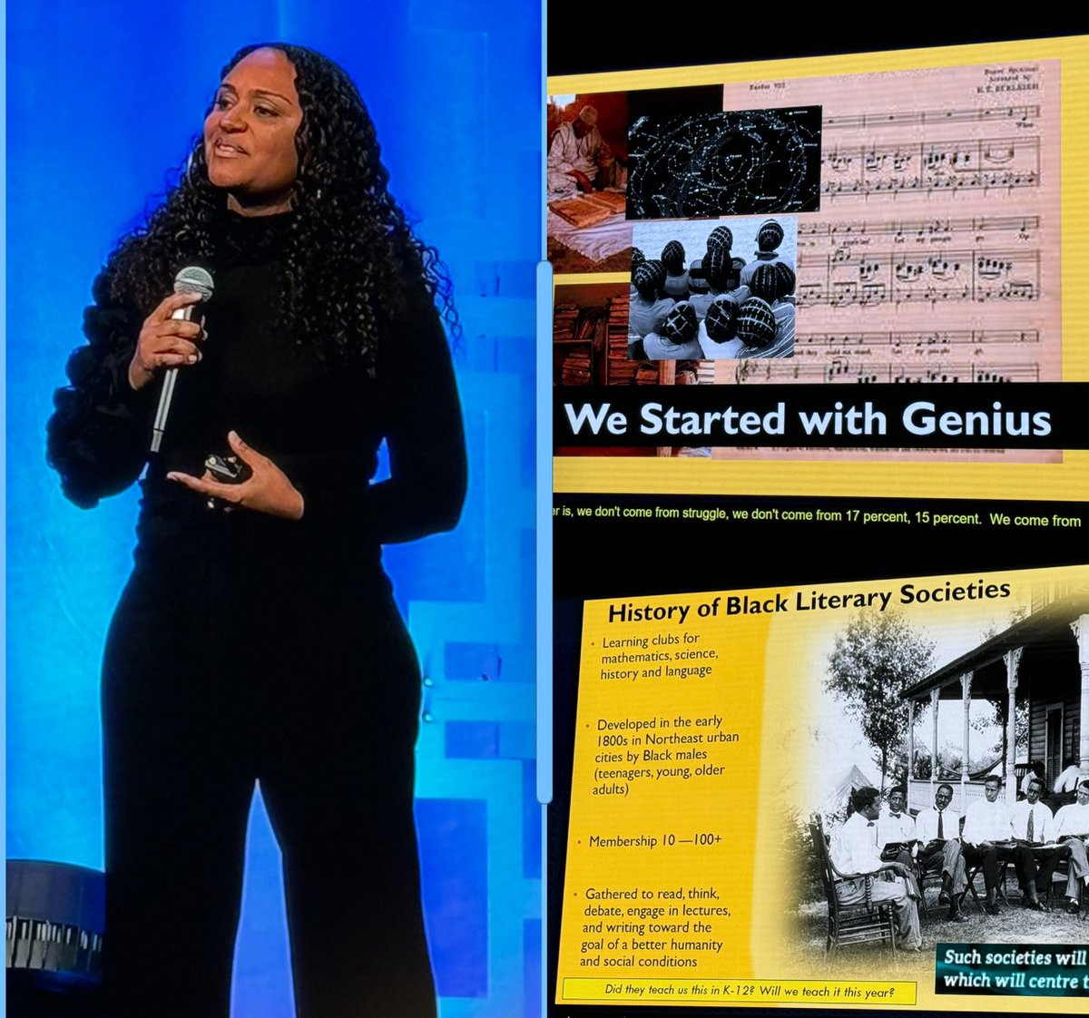 Thank you @GholdyM for reminding us of the power of cultivating an atmosphere of JOY for our students! Annnnd that our people started with GENIUS! An inspiring keynote. #NAISPoCC