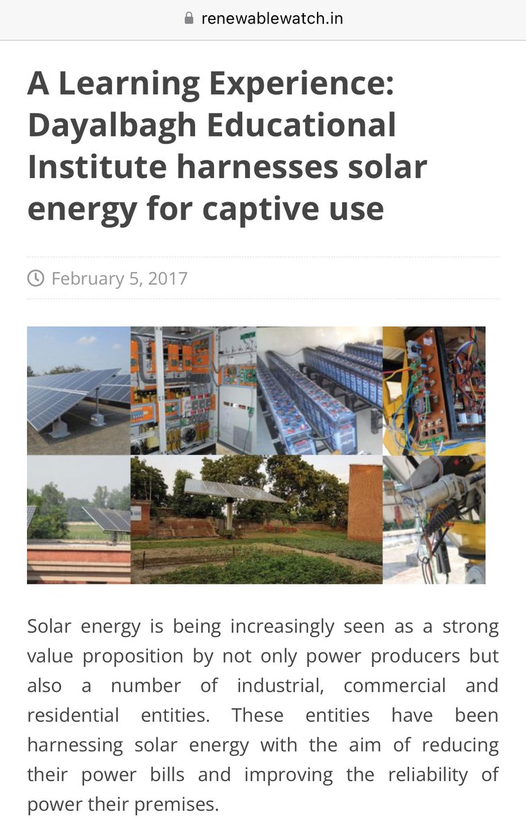 np_001's tweet photo. #Dayalbagh's unwavering dedication to #energyconservation sets a stellar example for communities worldwide. By embracing #sustainable practices and cutting-edge #innovations, Dayalbagh showcase the transformative power of prioritizing the #planet. #Sustainability #DayalbaghModel https://t.co/q5vSGuJIrC