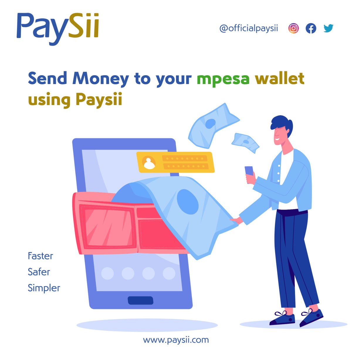 Good morning folks! It's the time to celebrate this festive season with your loved ones. You can now send money back home from abroad with the Paysii App directly to their Mpesa wallets. #PaysiiToMpesa