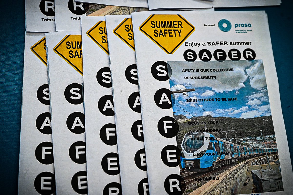 MetrorailWC's tweet photo. Good morning, Cape Town. Happy December. We are at Fish Hoek station conducting a safer safety campaign π¦Ίπ€.
Safety Tips :
- Train doors must be closed when a train is motion
- Do not get off a moving trains
- Always stand behind the yellow line
#BeTrainSmart #BeMoved https://t.co/6QPbtWBM2t