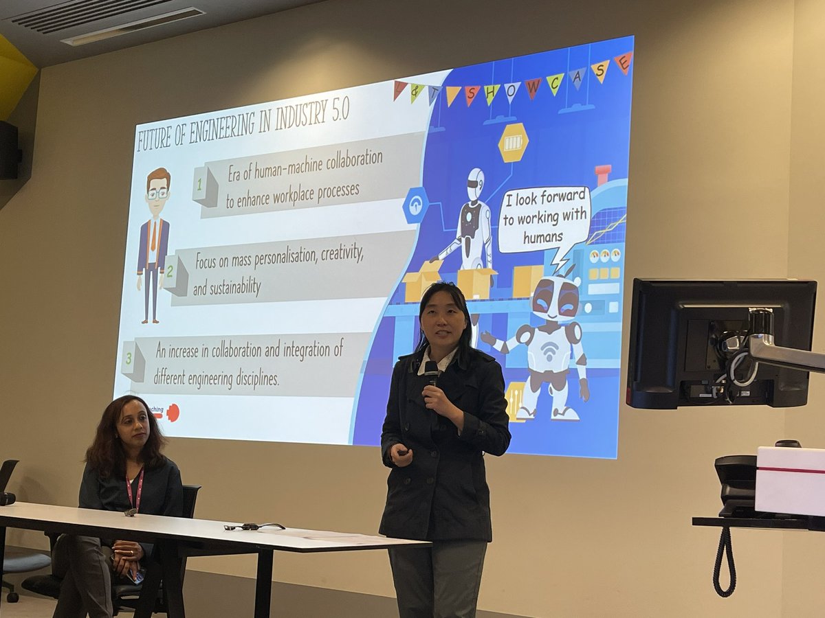 Brilliant presentation by our RMIT VC citation recipient  Hua Qian (Viviana) Ang  explaining industry5.0, - adding the human touch back into industry4.0, and introducing her virtual PA - Kool!!