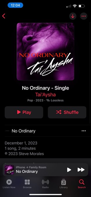 ITS OFFICIAL &ldquo;NO ORDINARY&rdquo; IS OUT RNNNN!!! 😍😍😍 https://t.co/zXMA4wFDEY<a href="/tag/noordinary"class="tags"><span>#noordinary</span></a><a href="/tag/taiaysha"class="tags"><span>#taiaysha</span></a>